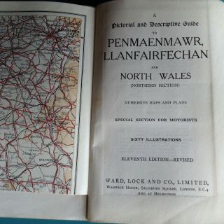 Ward Lock Red Guide - Penmaenmawr 11th edition revised Vintage Illustrated book 5