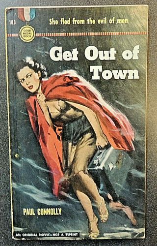 Get Out Of Town Vintage Paperback Risque Mystery Fiction Paul Connolly