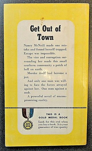 Get Out Of Town Vintage Paperback Risque Mystery Fiction Paul Connolly 4