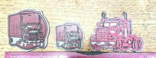3 Piece Trucking Set Vintage Leather Stamp Embossing Die Tool Stamping