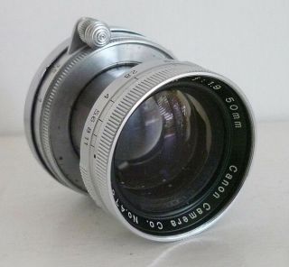 Canon Range Finder 50mm f/1.  9 Serenar Japan Leica M39 LTM Screw mount lens 5
