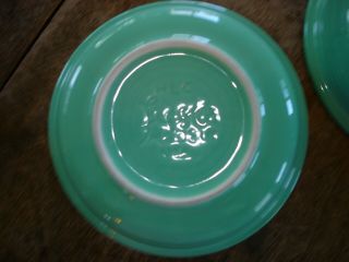 Set of 2 Vintage Fiesta Ware Soup Salad Cereal Bowls Green Homer Laughlin Co USA 4