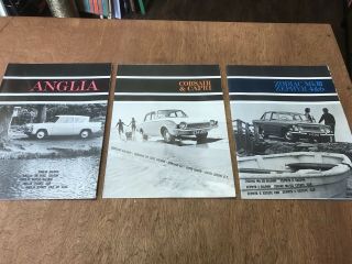Vintage 1960s Ford Car Sales Brochures