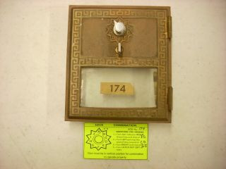1959 Vintage Post Office Box Door 174 Combination By Corbin Lock Co Size 2