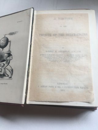 Vintage Book ‘Growth Of The Steam Engine’ By Robert H.  Thurston,  A.  M. ,  C.  E.  1878 4