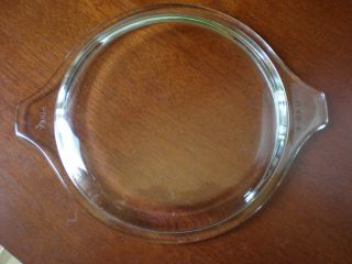 Vintage Pyrex 470c Round Clear Glass Flat Lid 6 - 1/4 " Fits 1 Pint Cinderella Dish