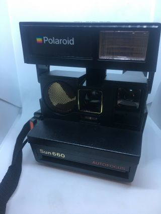 Vintage Polaroid Sun 660 Autofocus Instant 600 Film Camera