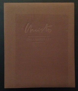 Christo / Accordion - Fold Book for THE UMBRELLAS Japan and U.  S.  A Signed 1st 1991 3