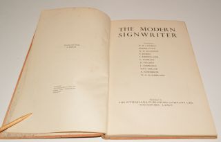 THE MODERN SIGNWRITER hb 1961 Sutherland Publishing Company 2