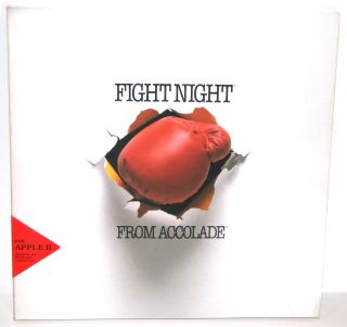 Vintage Apple Ii Computer Software - Fight Night From Accolade