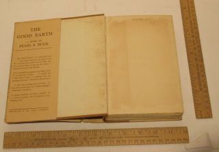 The GOOD EARTH - PEARL S BUCK - 1931 Second Edition - METHUEN & CO LTD - hb w/dj 4