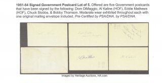 Vintage 1953 Chuck Stobbs Washington Senators Signed Inscribed GPC D2008 PSA DNA 3