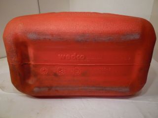 Vintage Wedco 6 Gallon Heavy Duty Vented Plastic Gas Can Model W - 500 - 2 7