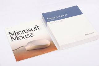 Vintage Microsoft Mouse (Bus) & Microsoft Windows Version 3.  0 Bundle 3