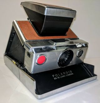 Vtg 1974 Polaroid Sx - 70 Folding Land Instant Camera - Model 1 - Hybrid Shutter