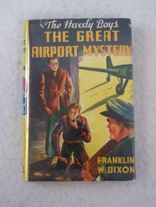 Franklin Dixon The Great Airport Mystery Hardy Boys 9 Grosset & Dunlap Reprint