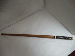 Vintage Wood Bone Mop Witch Or Wizard Magic Wand Wiccan