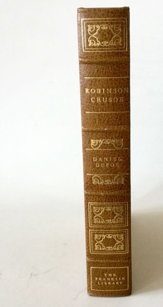 Daniel Defoe ROBINSON CRUSOE Franklin Library 100 Greatest Books Leather 3