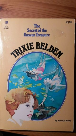 Trixie Belden The Secret Of The Unseen Treasure 19,  Vintage 1977