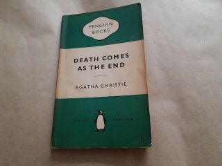 Vintage Penguin Book Death Comes As The End Agatha Christie 1953