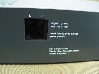 Apt Holman Power Amplifier APT - 1 Cambridge Massachusetts 3