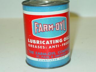 Vintage Farm - Oyl Lubricating Oils Coin Bank,  Savings Bank,  Metal Bank 7
