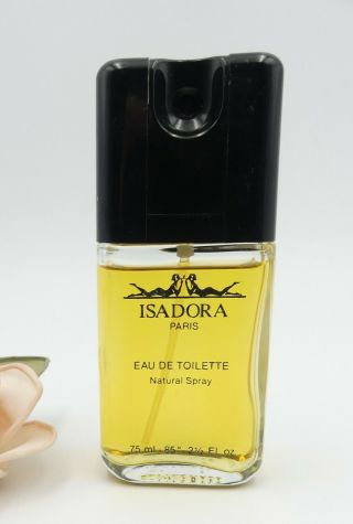 Vintage Isadora Paris Eau De Toilette Natural Spray Perfume Bottle2 1/2 Oz / 75m
