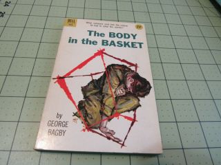 The Body In The Basket By George Bagby Vintage Dell Pulp Era Crime Pb