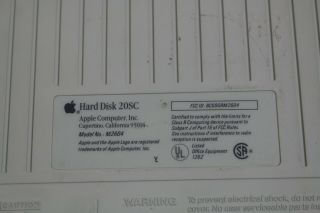 Apple Hard Disk 20SC SCSI External Hard Drive for Macintosh 7