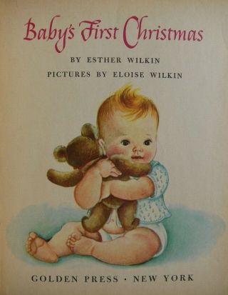 2 Vintage Little Golden Books BABY ' S FIRST CHRISTMAS,  BABY Eloise Wilkin 3
