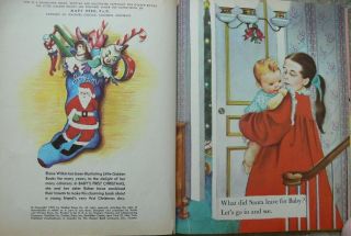 2 Vintage Little Golden Books BABY ' S FIRST CHRISTMAS,  BABY Eloise Wilkin 4