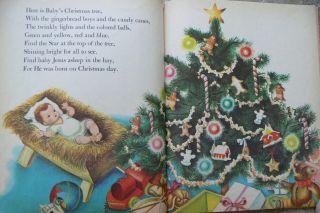 2 Vintage Little Golden Books BABY ' S FIRST CHRISTMAS,  BABY Eloise Wilkin 5