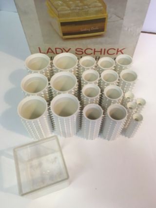 Vintage LADY SCHICK 71 - 1 Lasting Curls Hot Rollers Curlers Only No Hairsetter 2
