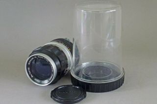 Nikon Nippon Kogaku Nikkor - Q 13.  5cm F:3.  5 Lens And Plastic Case From Japan