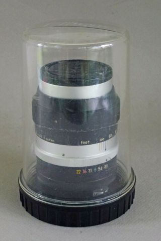 Nikon Nippon Kogaku Nikkor - Q 13.  5cm F:3.  5 lens and plastic case from Japan 6
