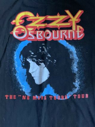 Vintage 1992 Ozzy Ozbourne No More Tears Concert Shirt W Issues