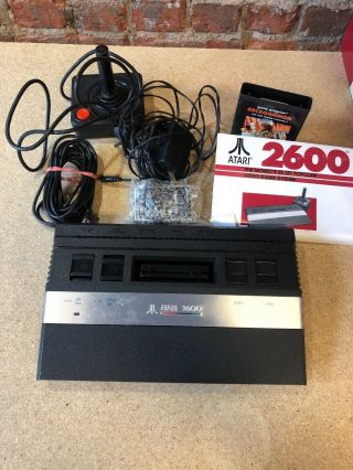 Vintage Atari 2600 Video Game Console With Power Supply Backgammon Switch Box 6