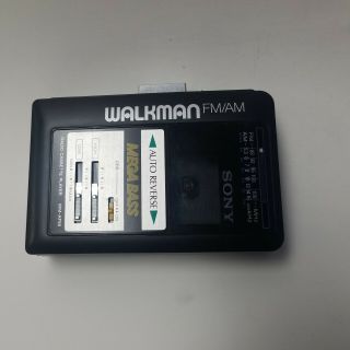 Vintage Sony Walkman AM - FM Radio Cassette Players WM - AF55 2