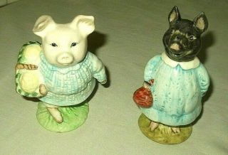 Beswick,  " Little Pig Robinson " & " Pig - Wig " Vintage Figures.