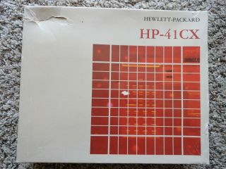 HP - 41CX HEWLETT PACKARD CALCULATOR 2 MANUALS,  COVER,  & CASE very good 8