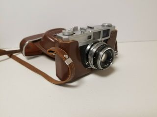 Olympus Ace Rangefinder Camera W/ E.  Zuiko F.  4.  5 F=4.  5 Lens