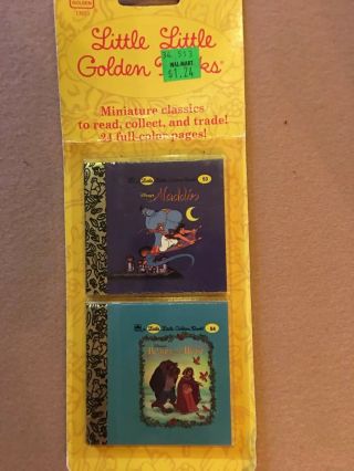 Nip Little Little Golden Books 53 & 54 Aladdin / The Beauty And The Beast