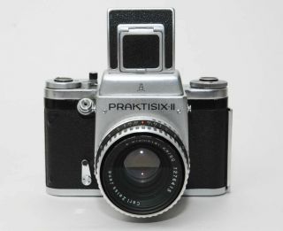 PRAKTISIX - II WITH WAIST - LEVEL FINDER AND CARL ZEISS JENA 2.  8/80mm LENS. 5