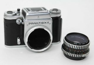 PRAKTISIX - II WITH WAIST - LEVEL FINDER AND CARL ZEISS JENA 2.  8/80mm LENS. 6