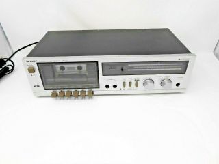Vintage Sharp Rt - 100 Stereo Cassette Tape Recording Deck Metal Great