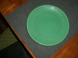Vintage Bauer Pottery Ringware Jade Green Luncheon Plate