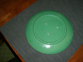 Vintage Bauer Pottery Ringware Jade Green Luncheon Plate 3