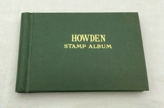 Vintage Howden Stamp Album Green 99 Empty Pages Vgc A76