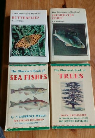 The Observers Book Of Butterflies Trees Sea Fishes Freshwater Fishes