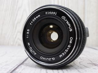 Olympus Om - System G.  Zuiko Auto - W 3.  5 28mm Lens - Om - 1 2 3 10 35mm Camera - A,